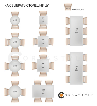 картинка Столешница квадратная 80*80 из дубовых ламелей от компании CORSASTYLE